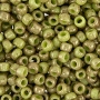 <p>
Японский бисер TOHO Round (круглый Тохо), размер 8/0 (3 мм). Непрозрачный глянцевый пятнистый бисер: салатово-зеленый в бордовую крапинку (Marbled Opaque Avacado/Pink). Оттенок может отличаться от фотографии. Цена за 10 грамм (около 430 бисеринок).
</p>