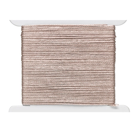 Нить шелковая, толщина FFF, бежево-серая, моток, 12.8 метра