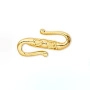 <p>Крупная S-образная застежка-крючок с витым узором, соединительные колечки в комплект не входят. Цвет золотой. Цена за 1 шт.</p>
