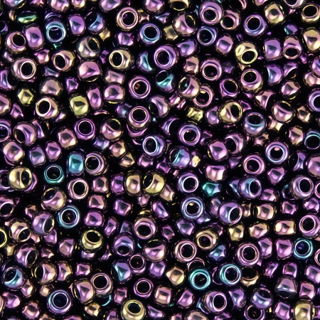 Бисер TOHO круглый, размер 11/0, цвет #85 (Металлизированный, фиолетовый ирис), 10 грамм