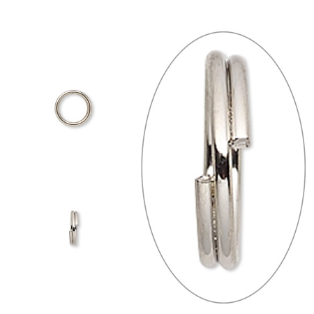 Соединительное колечко, 5мм (толщина 0.6мм, внутренний размер 3.8мм), двойное, базовый материал - сталь, стального цвета, 100 шт. Соединительное колечко, 5мм (толщина 0.6мм, внутренний размер 3.8мм), двойное, базовый материал - сталь, стального цвета, 100 шт.