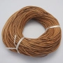 <p>Шнур из натуральной прессованной кожи, окрашенный в светло-коричневый цвет. Толщина может немного отличаться от заявленной. Оттенок может отличаться от фотографии. Шнур матовый, в некоторых поставках по фактуре немного похож на вощеный хлопковый шнур. По возможности, продается цельным куском, однако, может поставляться несколькими отрезами. Цена за 2 метра.</p>