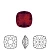 Ювелирный кристалл Swarovski, Квадрат (#4470), 10мм, Сиам, с фольгой, 1 шт. Ювелирный кристалл Swarovski, Квадрат (#4470), 10мм, Сиам, с фольгой, 1 шт.