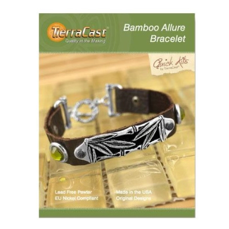 Набор для сборки украшения, 152-203мм, TierraCast, браслет Bamboo Allure, посеребренный Набор для сборки украшения, 152-203мм, TierraCast, браслет Bamboo Allure, посеребренный