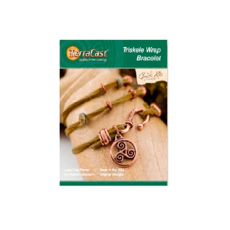 Набор для сборки украшения, 152-203мм, TierraCast, браслет Triskele Wrap, медный