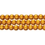 <p>Стеклянные бусины - гладкие шарики, цвет янтарный. В низке около 40 бусин. Бусины могут незначительно отличаться по размеру и форме. Оттенок может отличаться от фотографии и в разных поставках. Цена за низку.</p>