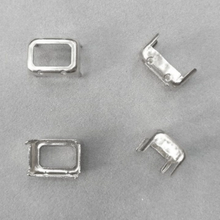 Оправа с цапами, 14х10мм, пришивная, форма прямоугольник, базовый материал - латунь, стального цвета, 1 шт. Оправа с цапами, 14х10мм, пришивная, форма прямоугольник, базовый материал - латунь, стального цвета, 1 шт.