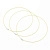 Основа для колье (чокер) с замком, 1мм, цвет жёлтый, 45 см, 5 шт.