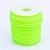 Шнур резиновый полый, около 3мм, неоново-салатовый, 5 метров