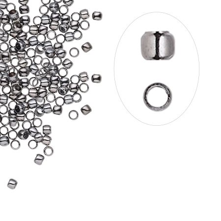 Кримпы, 2х1.5мм, базовый материал - латунь, вороненая сталь, 50 шт.