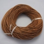 <p>Шнур из натуральной прессованной кожи, окрашенный в светло-коричневый цвет. Толщина может немного отличаться от заявленной. Оттенок может отличаться от фотографии. Шнур матовый, в некоторых поставках по фактуре немного похож на вощеный хлопковый шнур. По возможности, продается цельным куском, однако, может поставляться несколькими отрезами. Цена за 2 метра.</p>