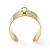 Основа для кольца, регулируемого размера, широкая, с одной петелькой, базовый материал - нержавеющая сталь, позолоченная, 2 шт. Основа для кольца, регулируемого размера, широкая, с одной петелькой, базовый материал - нержавеющая сталь, позолоченная, 2 шт.