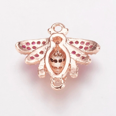 <p>Фурнитура для бижутерии Милано класса люкс (MILANO LUX). Качественный компонент для бижутерии - односторонний коннектор в виде пчелы. Отлично подходит для серег, а также для браслетов и колье. Инкрустация фианитами. Цена за 1 шт.</p>
<p>УЦЕНКА: отсутствует фианит на правом крыле; неровности на покрытии.</p>