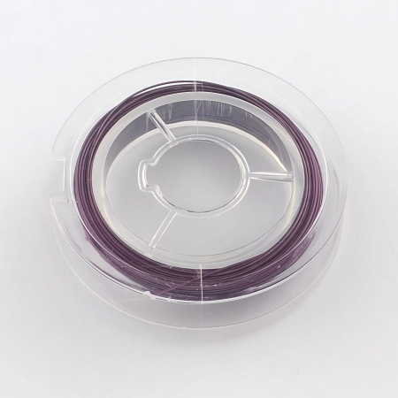 <p>
Довольно качественный ювелирный тросик (ланка). Сталь с нейлоновым покрытием. Цвет фиолетовый, неравномерный (меланж). Оттенок может отличаться от фотографии и в разных поставках. Толщина может отличаться от указанной на плюс-минус 0,05 мм. Цена за катушку около 9-10 метров.
</p>