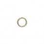 <p>Разъемное соединительное колечко диаметром 10 мм, витое. Толщина 16 gauge (1,291 мм). Базовый материал латунь, сверху гальваническое напыление золотом 18 карат. Оттенок может отличаться от фотографии и в разных поставках. Цена за 20 шт.</p>