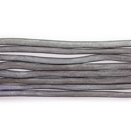 Бижутерная сетка-рукав, 8мм, черная, 10 метров