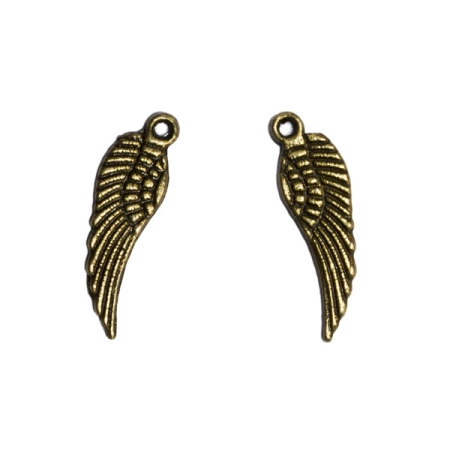 Подвеска, 17х5мм, крыло, базовый материал - цинковый сплав, бронзовое с чернением, 1 шт. Подвеска, 17х5мм, крыло, базовый материал - цинковый сплав, бронзовое с чернением, 1 шт.