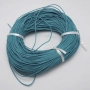 Шнур кожаный, около 1мм, цвета морской волны, 2 метра <p>Шнур из натуральной прессованной кожи, окрашенный в темно-голубой цвет. Оттенок может отличаться от фотографии. По возможности, продается цельным куском, однако, может поставляться несколькими отрезами. Цена за 2 метра. </p>