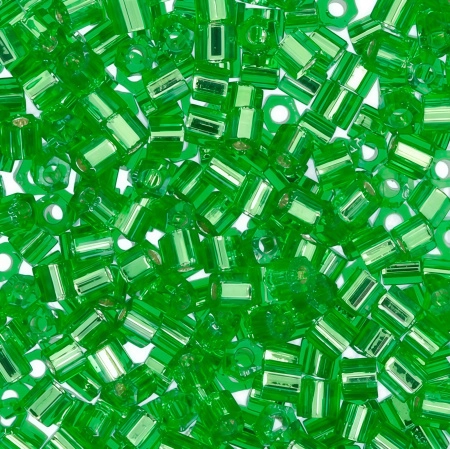 Бисер TOHO Hexagon, размер 11/0, цвет #27 (Внутреннее серебрение, перидот), 10 грамм