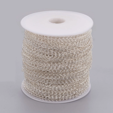 <p>Изящная витая цепочка. Звенья запаяны. Цена за 2 метра. При покупке нескольких метров, по возможности отрезается цельным куском.</p><p>ВНИМАНИЕ: цепочка может иметь желтоватый оттенок, размер может немного отличаться от заявленного, могут попадаться звенья, слипшиеся между собой.</p>