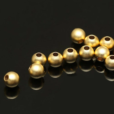 Бусина металлическая, 3мм, Корея, гладкая, базовый материал - латунь, матовая позолоченная, 10 шт. Бусина металлическая, 3мм, Корея, гладкая, базовый материал - латунь, матовая позолоченная, 10 шт.