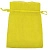 Мешочек из органзы, 15х10см, желтый с желтой ленточкой, 10 шт.