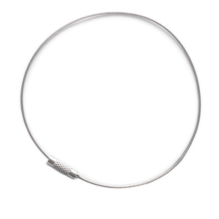 Основа для браслета (чокер) с замком, 1мм, цвет стальной, 20-24 см, 5 шт. Основа для браслета (чокер) с замком, 1мм, цвет стальной, 20-24 см, 5 шт.