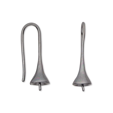 Швензы открытые, 25х8мм, со штифтом, базовый материал - латунь, вороненая сталь, пара