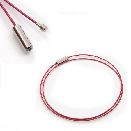 Основа для колье (чокер) с замком, 1мм, цвет темно-розовый, 45 см, 5 шт.