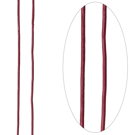 Шнур кожаный, около 1мм, темно-розовый, 5 метров