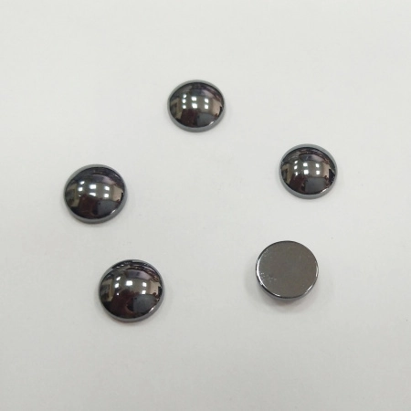 Кабошон каменный, 6мм, гематит, 5 шт.