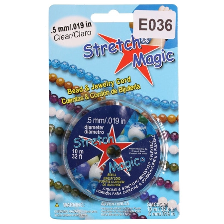 Нить - резинка для браслетов Stretch Magic, 0.5мм, прозрачная, катушка, 10 метров Нить - резинка для браслетов Stretch Magic, 0.5мм, прозрачная, катушка, 10 метров