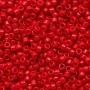 <p>Японский бисер TOHO Round (круглый Тохо), размер 15/0 (1.5 мм). Непрозрачный красный (Opaque Cherry). Цена за 10 грамм (около 2 400 бисеринок).</p>
