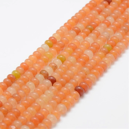 <p>Бусины - рондели (абакусы, диски) из натурального камня - красного авантюрина. Бусины могут немного отличаться по форме и размеру. Оттенок может немного отличаться от фотографии. Диаметр бусин примерно 6-7 мм, толщина 3.5-4 мм. Цена за низку (около 90 штук).</p>