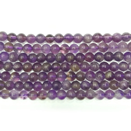 Бусины каменные, аметист, 4-5мм, 43 шт., низка