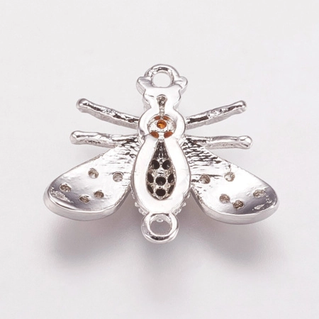 <p>Фурнитура для бижутерии Милано класса люкс (MILANO LUX). Качественный компонент для бижутерии - односторонний коннектор в виде мухи. Отлично подходит для серег, а также браслетов и колье. Инкрустация фианитами. Цена за 1 шт.</p><p>ВНИМАНИЕ: возможны небольшие заусенцы возле лапок.</p>