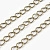 Цепочка отрезная (без замка), 4х2.5мм, витая, базовый материал - латунь, бронзового цвета, 2 метра