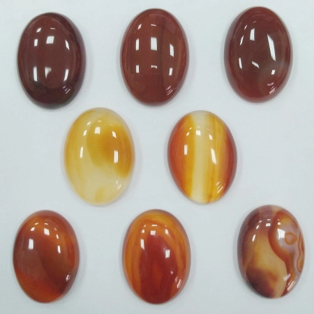 Кабошон каменный, 25х18мм, сердолик, 1 шт.