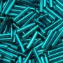 <p>Японский бисер TOHO Bugle (стеклярус Тохо), размер 9мм (толщина около 1.8мм). Прозрачный зелено-голубой с серебристой сердцевиной (Silver-Lined Teal). Оттенок может отличаться от фотографии. Цена за 10 грамм. Среднее количество бисерин в 1 грамме стекляруса Toho 22-24 шт, может сильно варьироваться в зависимости от вида бисера.</p>