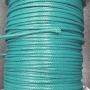 <p>Плетеный синтетический шнур, цвет ярко-бирюзовый. Оттенок может отличаться от фотографии и от партии к партии. К этому шнуру лучше брать концевики с внутренним диаметром 2.5 мм - в меньший концевик шнур может быть сложно вставить из-за распушенного кончика. Цена за 10 метров.</p>