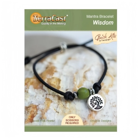 Набор для сборки украшения, 150-230мм, TierraCast, браслет Wisdom, посеребренный