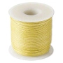<p>Вощеный шнур, 100% хлопок, цвет желтый. Шнур довольно рыхлый, может казаться толще заявленной производителем толщины. Толщина 0.5-1 мм. Оттенок может отличаться от фотографии и в разных поставках. По возможности, продается цельным куском, однако, может поставляться несколькими отрезами. Цена за 10 метров.</p>