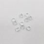 <p>Качественные, аккуратно сделанные прозрачные застежки - шестеренки для серег-гвоздиков (пуссет). Выполнены из мягкого пластика. Крепко держат сережку в ухе. Также могут использоваться как заглушки для обычных сережек без замка (открытых швенз - крючков). Оттенок может отличаться от фотографии. Производство Тьерра Каст (США). Артикул производителя: 01-0013-00. Цена за 10 штук (5 пар).</p>