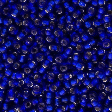 Бисер TOHO круглый, размер 11/0, цвет #28 (Внутреннее серебрение, кобальт), 10 грамм Бисер TOHO круглый, размер 11/0, цвет #28 (Внутреннее серебрение, кобальт), 10 грамм