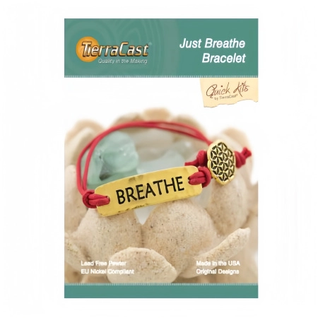 Набор для сборки украшения, 152-203мм, TierraCast, браслет Just Breathe, позолоченный