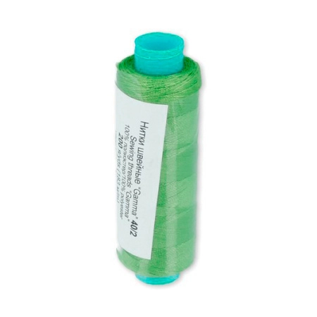 Нить полиэстеровая, Gamma, толщина 40/2, цвет №204 (ярко-зелёный), катушка, 183 метра