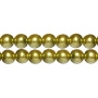 <p>
Стеклянные бусины с покрытием под жемчуг желто-зеленого цвета. Бусины могут немного отличаться по форме и размеру, быть слегка приплюснутыми у отверстия. Оттенок может немного отличаться от представленного на фото. Цена за низку 80 см, около 70 шт.
</p>