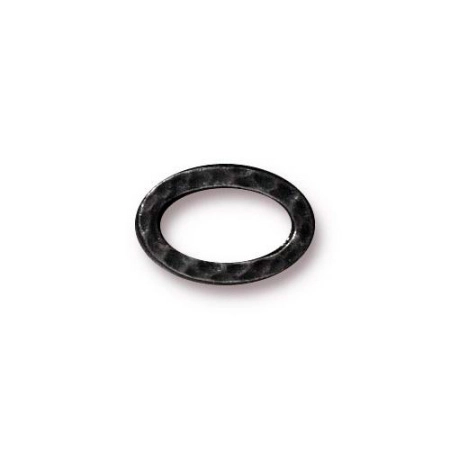 Коннектор, 13х8мм, TierraCast, узорный овал, базовый материал - оловянный сплав, вороненая сталь, 2 шт., УЦЕНКА Коннектор, 13х8мм, TierraCast, узорный овал, базовый материал - оловянный сплав, вороненая сталь, 2 шт., УЦЕНКА