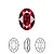 Ювелирный кристалл Swarovski, Овал (#4120), 14х10мм, Сиам, с фольгой, 1 шт. Ювелирный кристалл Swarovski, Овал (#4120), 14х10мм, Сиам, с фольгой, 1 шт.