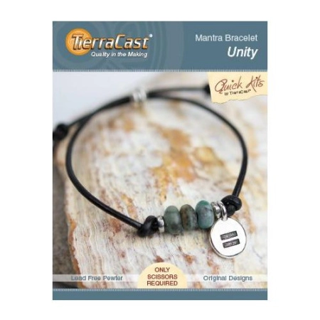 Набор для сборки украшения, 150-230мм, TierraCast, браслет Unity, посеребренный